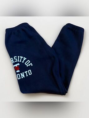 University of Toronto Sweatpants UofT Joggers Navy Blue Large Varsity Collection